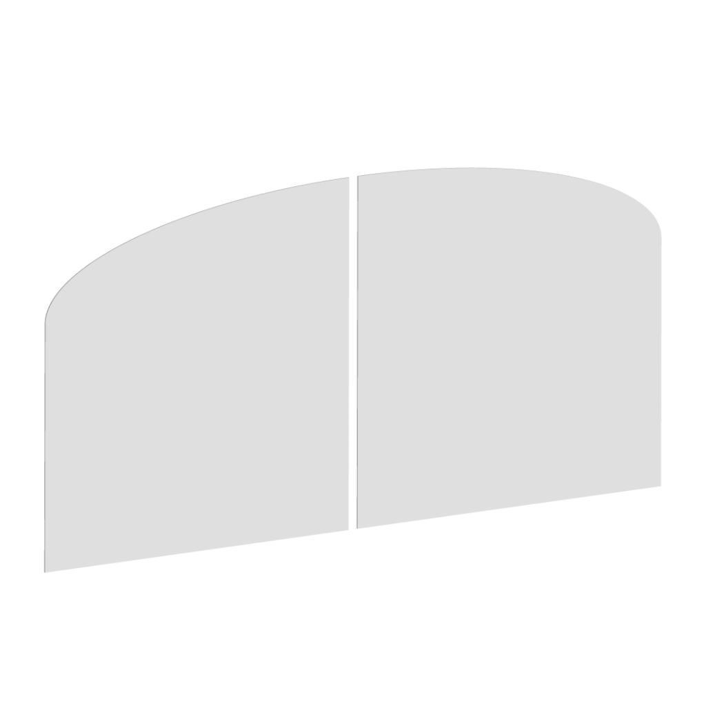 Forme du portail battant F