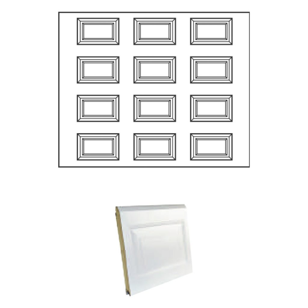 porte sectionnelle à casettes